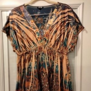 APT.9  low cut jewel blouse. Woman's XL